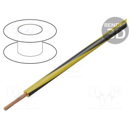 5 m x LAPP - 4522301S - Wire, X07V-K, stranded, Cu, 1.5mm2, PVC, yellow-black, 450V,750V
