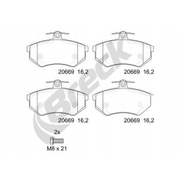 Front brake pad set fits audi 100 c2 100 c3 200 c2 20