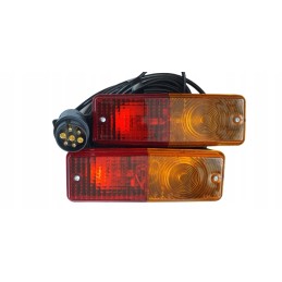 Lamps set of agricultural tow truck trailers ready 7 5