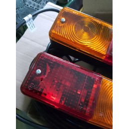 Lamps set of agricultural tow truck trailers ready 7 5