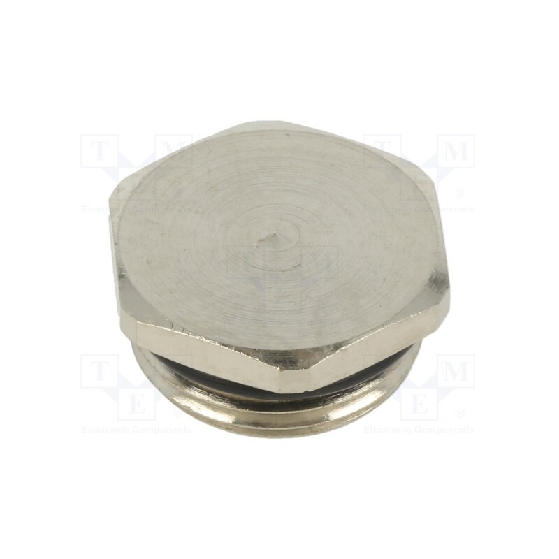 5 pcs x BM GROUP - BM2620 - Stopper, M20, brass, Plating: nickel, with seal