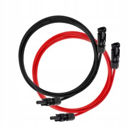 2x1m extension cable for 4mm2 solar cables with connectors