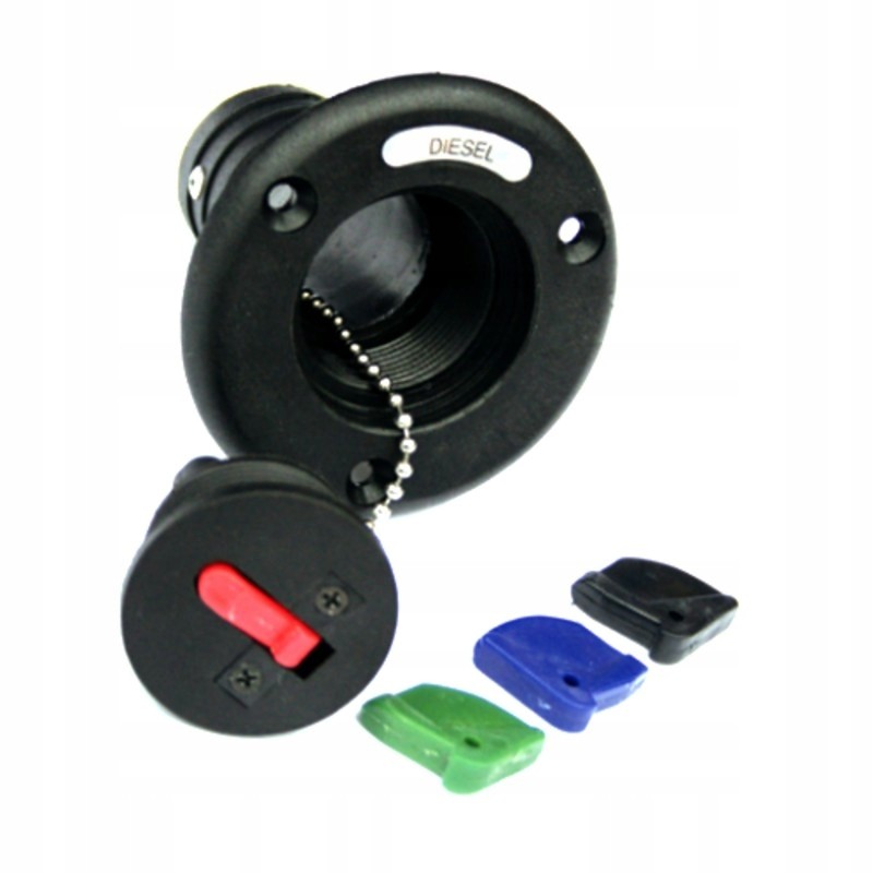 Universal fuel and water filler cap, diameter 38mm, 4 keys