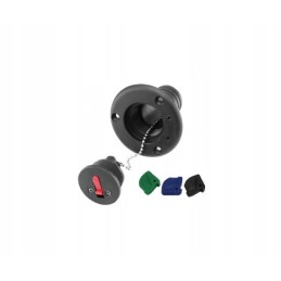 Universal fuel and water filler cap, diameter 38mm, 4 keys