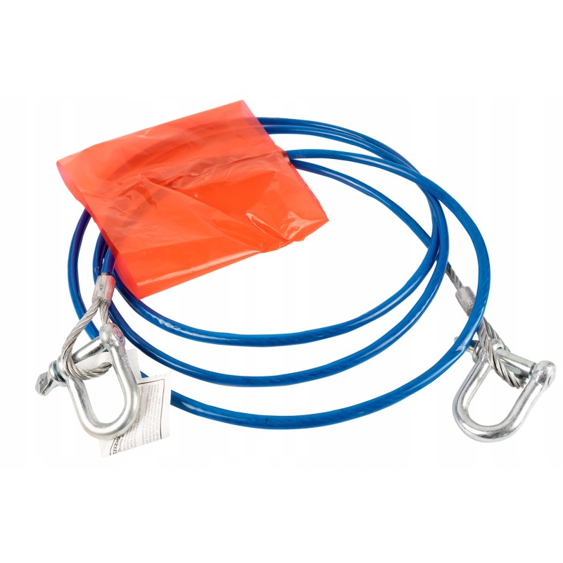 Steel tow cable 3 5 meters 3 tons shackle