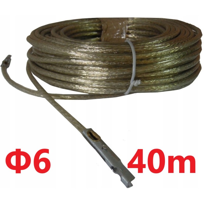 6mm customs rope attached to a 40m bus truck tarpaulin