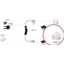 Fiamma security lower door lock cover