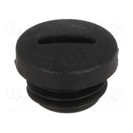 5 pcs x HUMMEL - 1.251.1201.50 - Stopper, M12, 1.5, IP54, polyamide, black, V-N-FS, Thread: metric