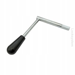 Square key 12x12 mm, galvanized steel