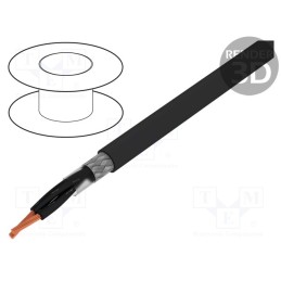 5 m x LAPP - 1136510 - Wire, ÖLFLEX® CLASSIC 115 CY BK, 2x0.5mm2, PVC, black, 300V,500V