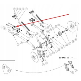 956090 front mounting of the sowing coulter