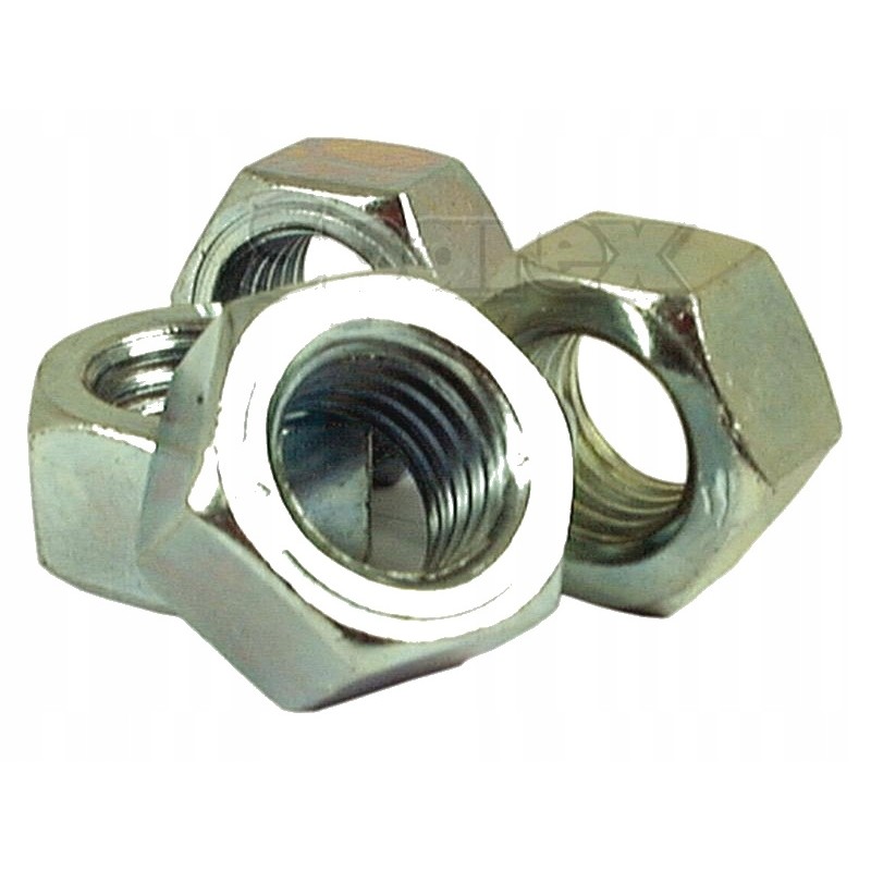 Nut 5 8 unc 8 8 zinc plated sparex