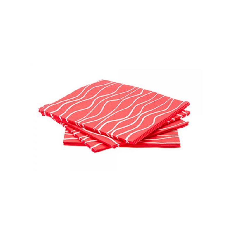 Gimex melamine red paper napkins, 20 pcs