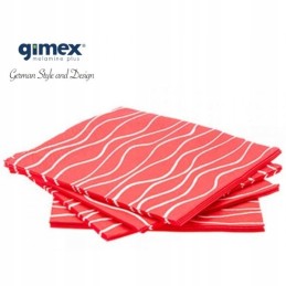 Gimex melamine red paper napkins, 20 pcs
