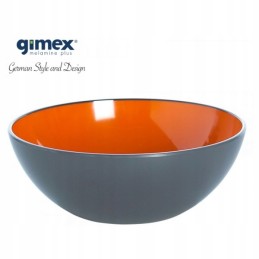 Gimex bowl from the gray line, orange-gray series