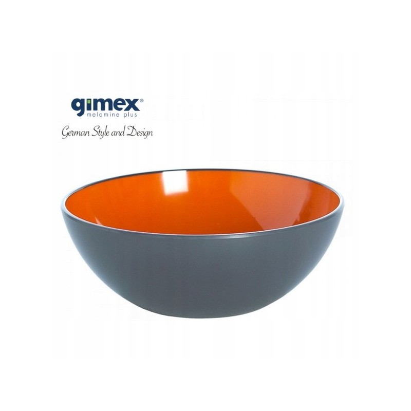 Gimex bowl from the gray line, orange-gray series