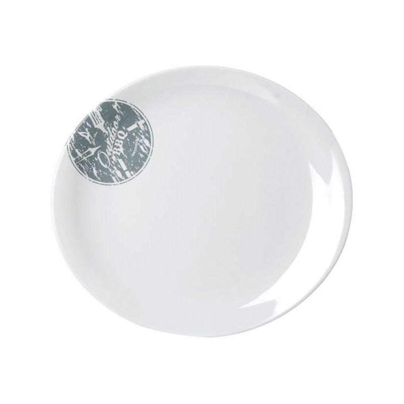 Melamine dinner plate for bbq grill brunner