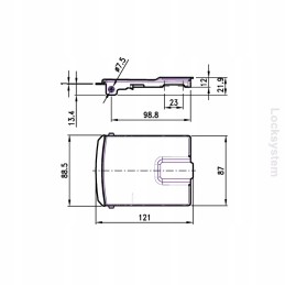 Flap for external door handle diameter 27 mm pastore lombardi