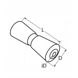 Roller v keel 240 mm boat trailer promotion rubber