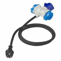 Cee adapter plug to 230v socket, cable 1 5m camper
