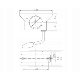 Support wheel clamp for winterhoff trailer 48mm