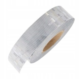 Reflective contour foil tape, white, 1 m