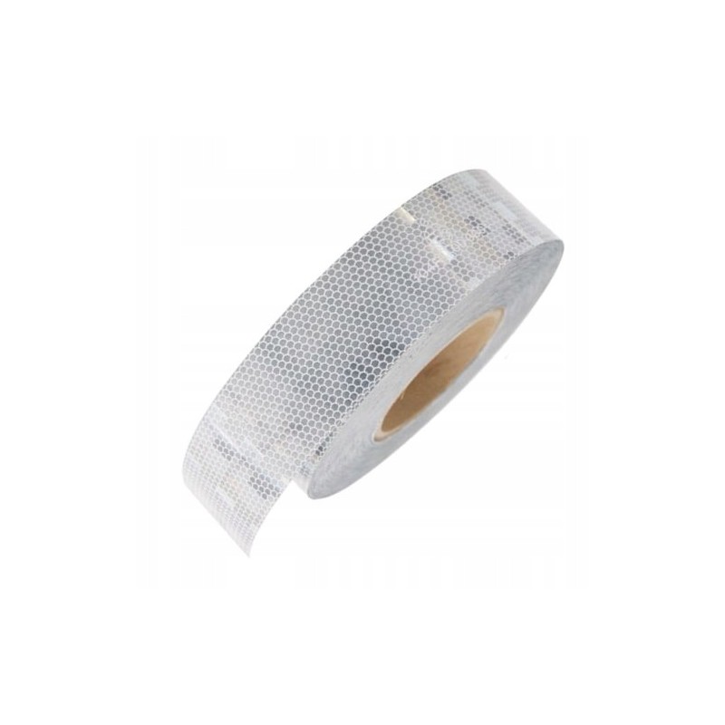 Reflective contour foil tape, white, 1 m