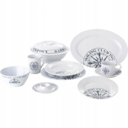 Sailing club oval plate, 1 pc, Gimex melamine