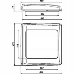 Campervan roof window fan 12v vent thule