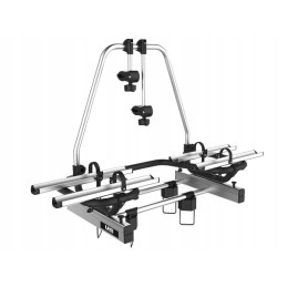 Aluminum bicycle rack for a trailer drawbar, retractable forest