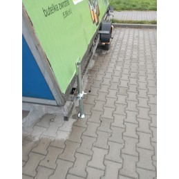 Fixed trailer support 300kg 70cm with clamp