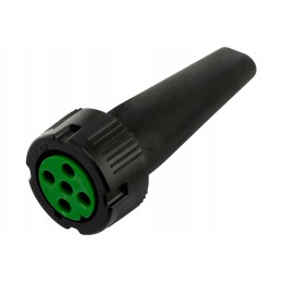 Aspock connector for trailer rear lights, 5 pin bayonet 12v, green female
