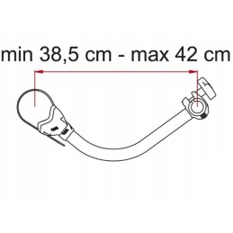 Bike Block 3 Fiamma rack holder, black