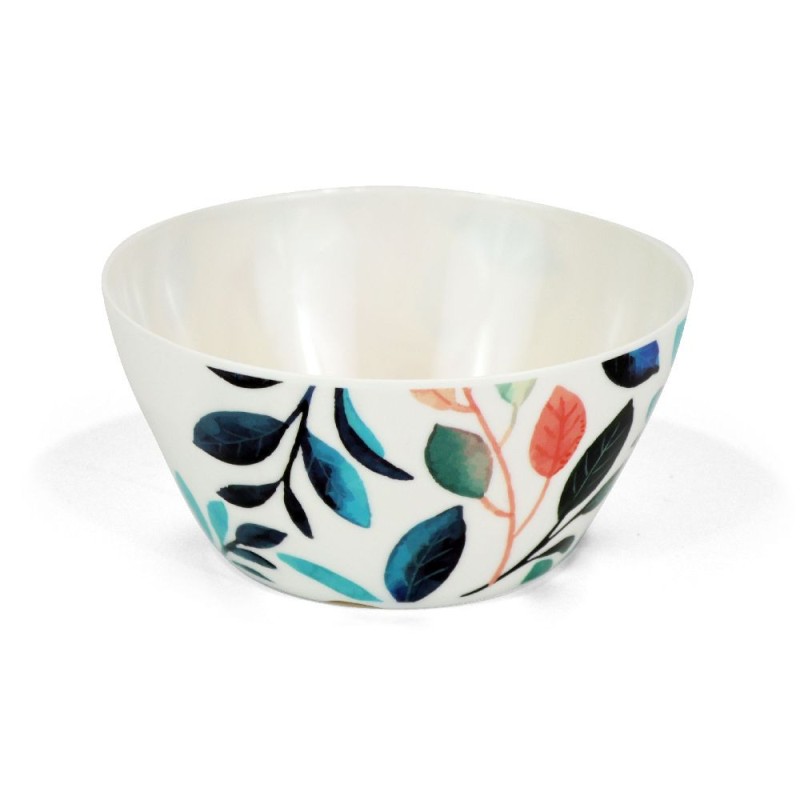 Melamine salad bowl, leaves, 25 cm, set of 3 pieces