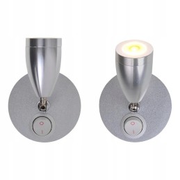 12v LED wall lamp for a camper with a switch