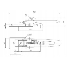 Zb01a steelpress trailer side lock