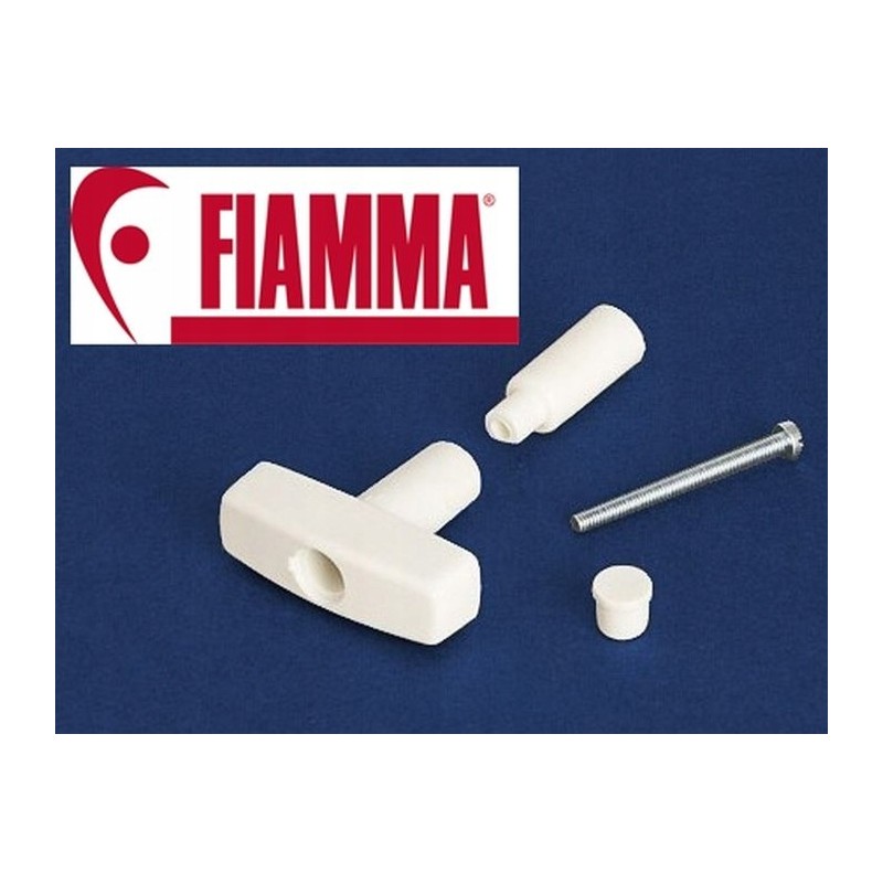 Roof window extension knob in a camper