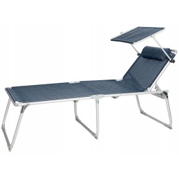 Berger foldable tourist lounger with roof, 150 kg