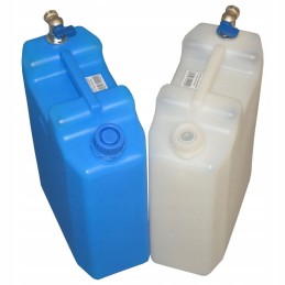 Water canister with metal tap, 10 liters