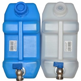 Water canister with metal tap, 10 liters