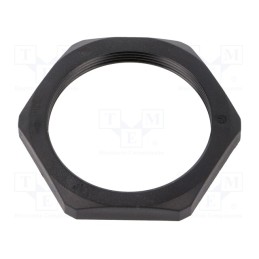 5 pcs x HUMMEL - 1.262.5001.50 - Nut, M50, polyamide, Thk: 8mm, Spanner: 60mm, black, -40÷100°C