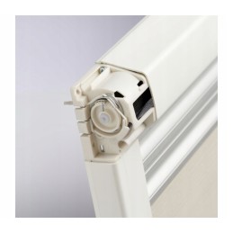 Blackout cassette roller blind with mosquito net 680x630