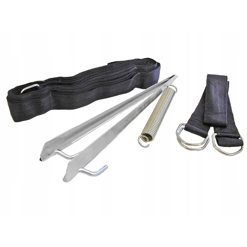 Storm wind straps, vestibule protection