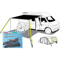 Storm wind straps, vestibule protection