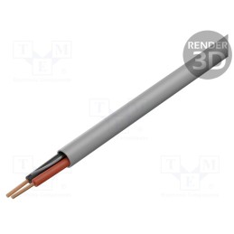 5 m x BELDEN - 5200UE 0081000 - Wire, unshielded, 300V, 305m, Cu, stranded, grey, CPR: Eca, 1000ft