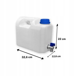 Water container with tap 5l banka canister with tap weight 300g