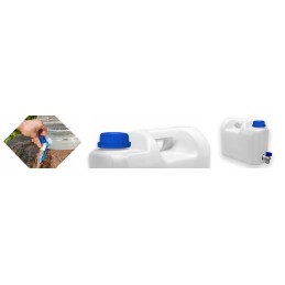 Water container with tap 5l banka canister with tap weight 300g