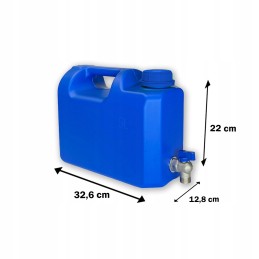 Water container with tap 5l banka canister with tap weight 300g