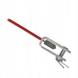 Trailer hitch brake securing cable