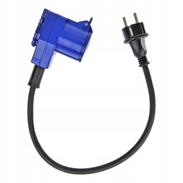 40 cm power adapter with 230v Cee angle socket for a camper boat